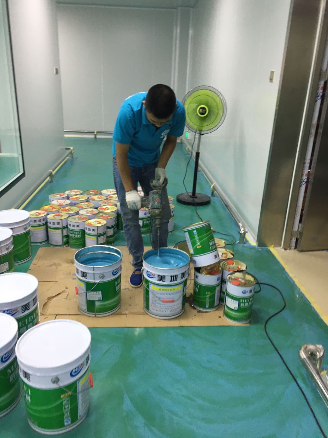 广州水性环氧地坪漆可以修补溶剂型环氧地坪吗