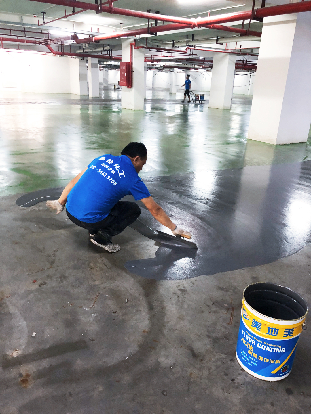 广州水性环氧地坪漆包工包料如何处理地面